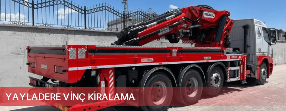 Yayladere İlçemi Vinç Kiralama